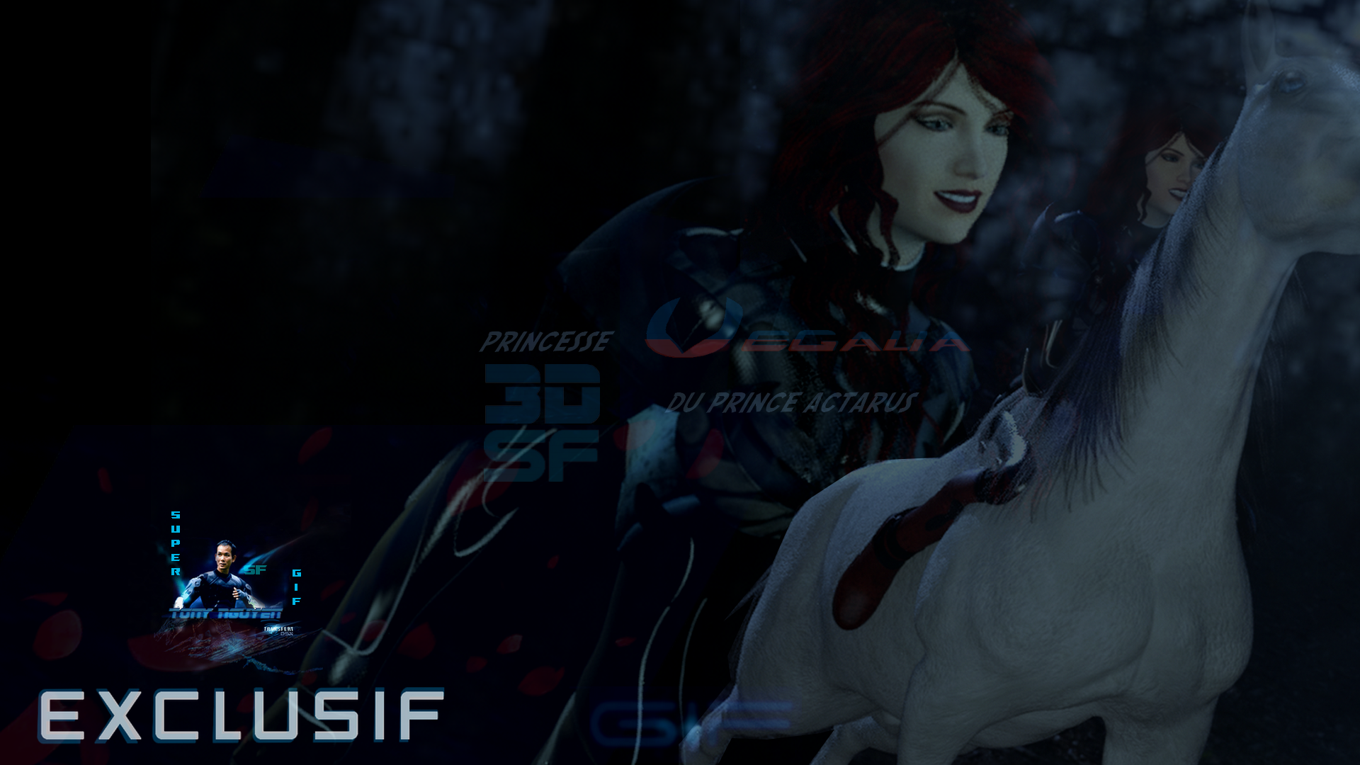 Exclusif posterprincessevegaliaduprinceactarus galopcheval morphingsurdaz3d inventepartonynguyensf